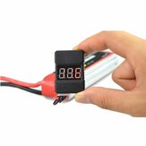 1~8S Lipoバッテリー用のBX100バッテリー電圧テスターメーター低電圧警報ブザー（RCドローン、航空機用）