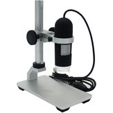 Microscopio digitale USB a zoom continuo 1000X con 8 LED e supporto in lega di alluminio regolabile