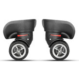 2 unidades de bagagem preta Mala substituição universal de rodas com parafusos