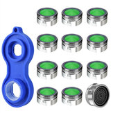 20Pcs Water Saving Aerator Copper Faucet Nozzle Aerator Wrench Jet Regulators Filter Spare Part for Kitchen Bath Faucet Tap Accessory