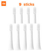 9 sztuk Xiaomi Mijia T100 wymiana główki szczoteczki do Xiaomi Mijia T100 elektryczna szczoteczka do zębów biała