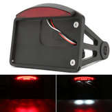 لوحة ترخيص الدراجة النارية مع مصباح خلفي LED وحامل تركيب جانبي أفقي