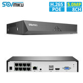 SOVMIKU SFNVR-P-4H.265 8CH 5MP POE NVR Vigilância de Segurança CCTV NVR ONVIF P2P Gravador de vídeo em rede do sistema para câmera IP POE