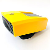 FL-001 12V 180W Carro Portátil Aquecedor Ventilador de Resfriamento Ajuste de 360 Graus Carro Casa Uso Duplo Pára-brisa Degelo Amarelo