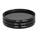 3 pcs 58mm ND2 ND4 ND8 densité neutre lentille de filtre