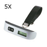 Geekcreit® 5Pcs Portable Digital Electronic Travel Luggage Hanging Scale