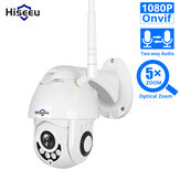 Hiseeu 1080P WIFI 5 X optikai zoom IP kamera PTZ sebesség Dome ONVIF CCTV kültéri vízálló 2MP kétirányú audio kamera