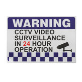 100x150mm Ostrzeżenie wewnętrzne CCTV Security Surveillance Camera Naklejka naklejka