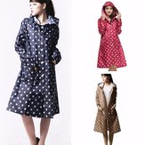 Женское Девушка дождь пальто Rainwear верхом одежды дождь пальто Водонепроницаемы Одежда Dot Outdooors Poncho Long