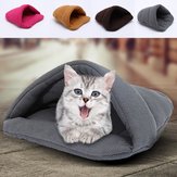 Casa de perro gato mascota kennel herida cueva cama super suave colchoneta almohada caliente