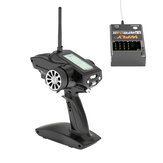 WFLY WFX4 2.4GHz 4CH DSSS LED Screen Transmitter Switched L/R Hand with WFR04H 4CH Receiver for RC Car Boat