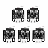 Creativity® 5pcs 3D Printer Accessories X/Y/Z Axis End Stop Limit Switch 3Pin N/O N/C Control Easy to Use Micro Switch for CR10 Series Ender