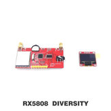 GE-FPV RX5808 Pro Diversity Receiver 5,8 Ghz 40CH DIY FPV RX Módulo com display OLED para óculos Fatshark