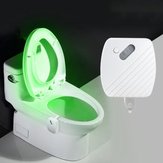 24 Farben Motion Sensor LED Nachtlicht WC Licht Schüssel Badezimmer Lampe