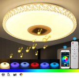 220V 40cm Bluetooth WIFI LED mennyezeti lámpa RGB Music Speeker Dimmable Lamp APP Távirányító