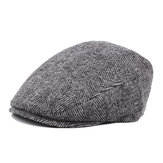 Mens Vintage Cotton Beret Cap Codzienny Jesień Outdoor Warm Golf Forward Hats