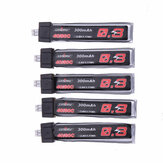 Batería Lipo URUAV 3.8V 300Mah 40/80C 1S HV 4.35V de 5 piezas con conector PH2.0 para Eachine TRASHCAN Snapper6 7 Mobula7 Beta75 Pro