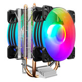COOLMOON Frost P2 デュアル銅製ヒートパイプ CPU 冷却ファン RGB Fan Support Intel and AMD Mainstream Platforms