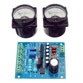 2Pcs VU-meter Warme Achtergrondverlichting Opname + Audio Level Amp Met Driver Board