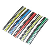 100 unidades 5 cores 20 cada 5730 LED Diodo sortimento SMD LED Kit de diodo Verde / VERMELHO / Branco / Azul / Amarelo