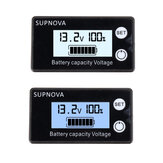 10-100V LCD ليثيوم حمض الرصاص البطارية القوة مؤشر الفولتميتر النسبة المئوية البطارية رقمي عرض الفولتميتر