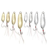 ZANLURE 10 τεμάχια ψαρέματος Paillette Lure Bait Sequins ψάρεμα Lure Treble Feather Hook