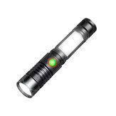 Zoombare USB wiederaufladbare Camping Jagd LED Taschenlampe 18650 Taschenlampe LED Taschenlampe 18650 Taschenlampe Taschenlampe