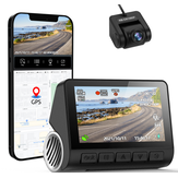 V55 / V55 + 4K Dash Cam Car DVR 2160P GPS ADAS 24H Parkolást támogató hátsó kamera éjszakai látással Hangutasításos alkalmazásvezérlés
