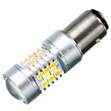 1157 28SMD Amber White LED Switchback Turn Signal Daytime Running Light Bulb