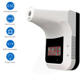 Non-Contact Digital Thermometer Wall-Mounted Infrared Forehead Thermometer LCD Display School/Office/Metro Wall Thermometer