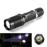 XANES 3506 3x T6 1500Lumnens 5Modes Zoomable LED Flashlight 18650/AAA
