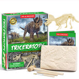 ألغاز الديناصور لعب تعليمي حفرية حيوان نموذج الديناصور عظم اللعب لغز التجميع للأطفال