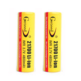 2PCS GETEED 3.7v 4800mAh 35A Bateria recarregável Li-ion de alta potência 21700 20700