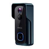 جرس باب MECO ELE اللاسلكي اللاسلكي 1080P فيديو الكاميرا جرس باب مع شيم مجاني WiFi Smart Doorbell Night Vision IP65 للماء 166 ° Wide Angle 2 Way Audio Doorbell