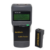 Testador de cabo de rede digital LCD portátil multifuncional sem fio para PC CAT5 RJ45 LAN Phone Detector de Medidor de Comprimento SC8108