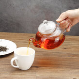 Üveg teafőző 600-1000ML kávéfőzővel rozsdamentes acél üveg szűrővel