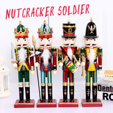 30cm Ξύλινο Κούκλα Nεσεσέρ Στρατιώτης Βιντάζ Χειροποίητη Διακόσμηση Δώρα Χριστουγέννων