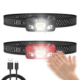Torcia frontale a LED XPE/XPG con 3 modalità, ricaricabile tramite USB, per uso all'aperto durante il campeggio o il ciclismo.