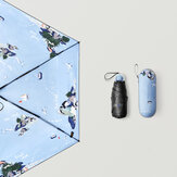Beneunder Mini składany parasol przeciwsłoneczny i przeciwdeszczowy LRC Vinyl 99% UV Ochrona 265g Lekki kieszonkowy parasol