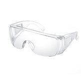 Lunettes de protection pliables réglables Anti-buée Anti-éternuement Protection oculaire anti-éclaboussures Coupe-vent Lunettes de laboratoire à lentilles claires