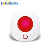 Earykong 433MHz Kablosuz Wi-Fi Strobe Siren Ses ve Işık Alarmı 100 dB Alarm Sistemi için