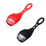 Zwarte & Rode Fietslamp Waterdichte Silicone LED Zaklamp