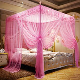 1,8x2,2 m Quattro angoli zanzariera letto rete tenda pannello biancheria da letto a baldacchino per la decorazione del bagno di casa