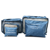 IPRee ™ 6Pcs Travel Portable Aufbewahrungsbeutel Set Kleider Verpackung Gepäck Organizer Wasserdichte Tasche