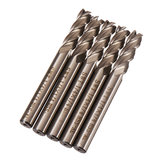 5 Unids 1/4 Inch 4 Flautas Fresa de Extremo HSS CNC Grabado de Caña Recta herramienta