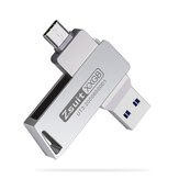 Zsuit Type-C&USB3.1 Flash Drive Dual Metal Interface 32G/64G/128G High Speed Data Transmission Portable Memory U Disk OTG Erweitertes USB-Laufwerk