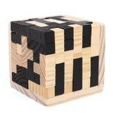 54 szt. Drewna magia inteligencja gra 3D drewna puzzle łamigłówka magia Tetris Cube