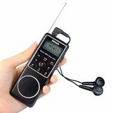 Деген DE1127 Портативное AM / FM / SW цифровое радио с 4 ГБ MP3-плеером, диктофоном, электронной книгой