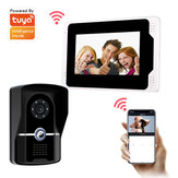 1080P WiFi Smart Video-Türklingel mit 7-Zoll-Touchscreen, EU-Stecker, Fernüberwachung über die App, Bewegungserkennung, Nachtsicht-IR, Gegensprechanlage, visuelle Türklingel