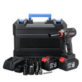 128V 520NM Brushless Electric Wrench 19800mAh Large Capacity Power Wrench Tool 1 OR 2 Lithium Batteries 110V-240V 50/60Hz